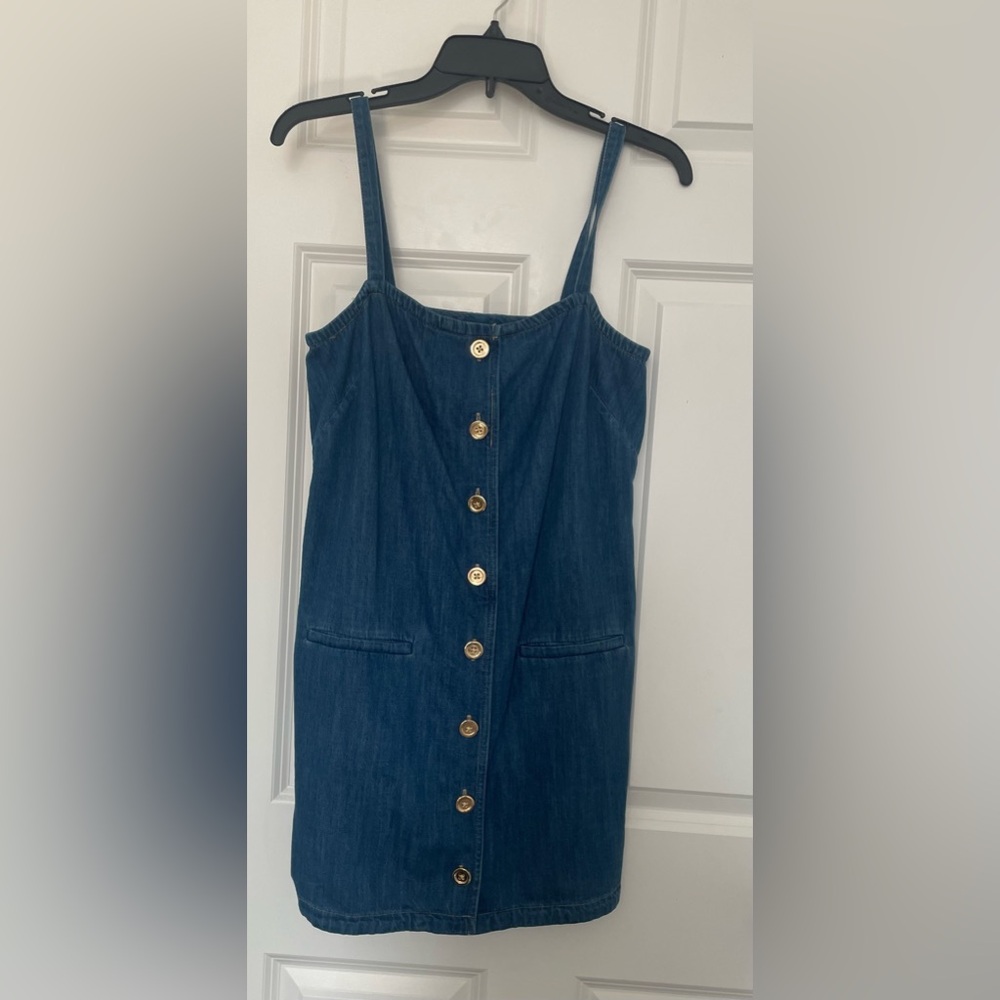 J Crew Denim Button-Down Dress